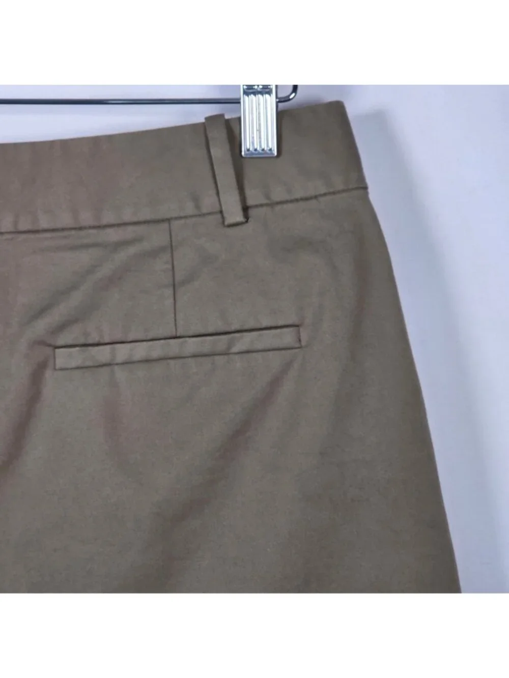 Theory DB Pleat Soft Chino Shorts Forest Green Size 6